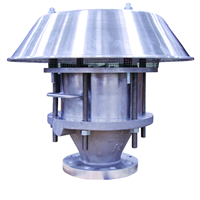 combination deflagration flame arrester and free vent